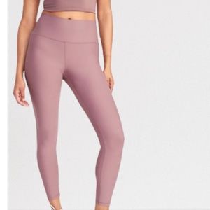 Old Navy Balance Go Dry High-Waisted PowerSoft 7/8-Length Leggings Women Medium